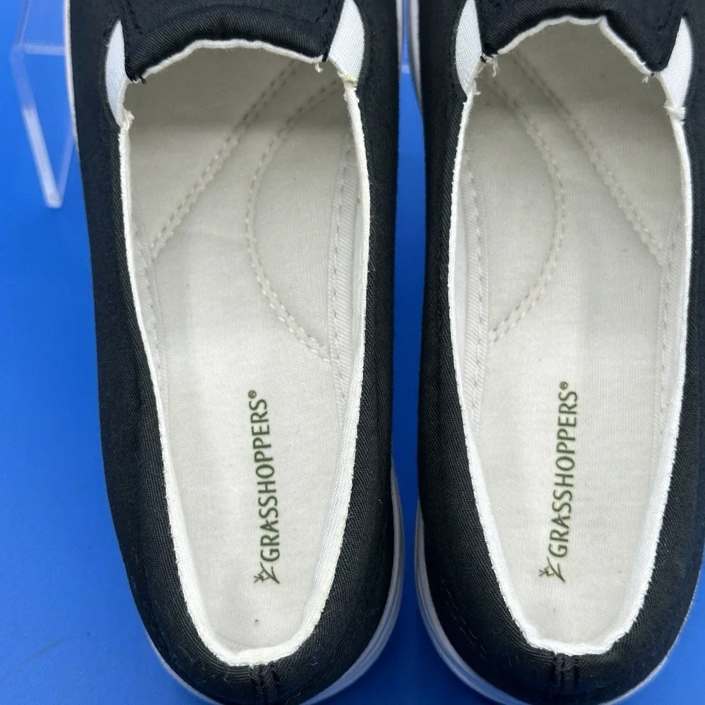 Grasshoppers Women's Comfort Shoes Slip On Black - Size 5 WIDE (EF03968)